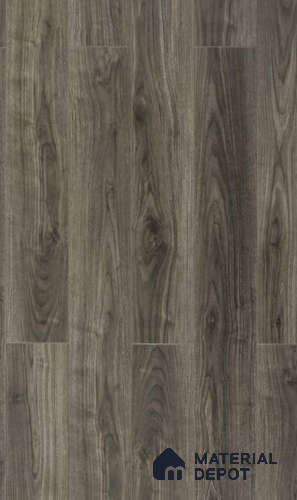 HDF Laminate Wood Floor AC5 Grade LF 00349 E Refined Titanium Walnut 71 x 8 inch (1815x196 mm) - 12 mm | 100 HRS Spill Proof | EIR Surface | Anti Static and Stain Resistant | 0.5 mm Small V Groove | Uniclic