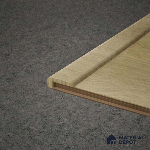 MDF L Profile Meriline PM 00538 AB | 8 ft x 2 inch x 1 inch | Compatibe for SPC Flooring SP 00075 B