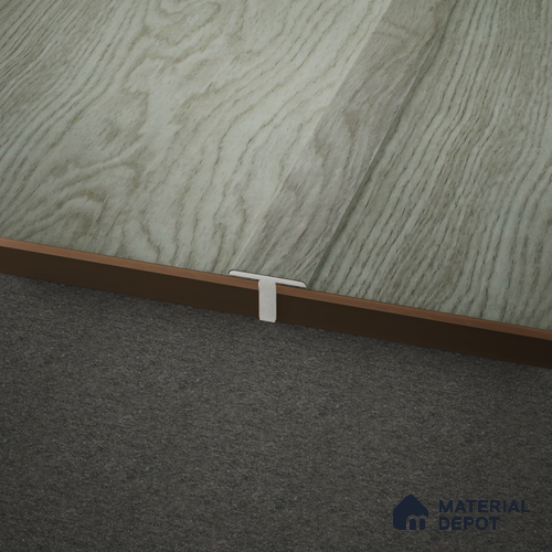 WPC T Profile Meriline PM 00538 AU | 8 ft x 2 inch x 12 mm | Compatibe for SPC Flooring SP 00075 B