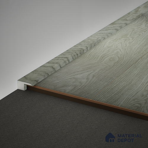 WPC Edge Profile Meriline PM 00538 AZ | 8 ft x 2 inch x 16 mm | Compatibe for SPC Flooring SP 00075 B