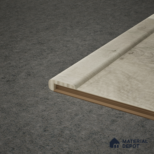 MDF L Profile Meriline PM 00539 AB | 8 ft x 2 inch x 1 inch | Compatibe for SPC Flooring SP 00075 C
