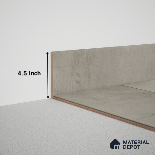 MDF Skirting Meriline PM 00539 M | 8 ft x 4.5 inch - 15 mm | Compatibe for SPC Flooring SP 00075 C