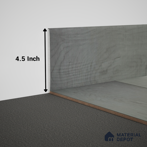 WPC Skirting Meriline PM 00539 AO | 8 ft x 4.5 inch - 15 mm | Compatibe for SPC Flooring SP 00075 C