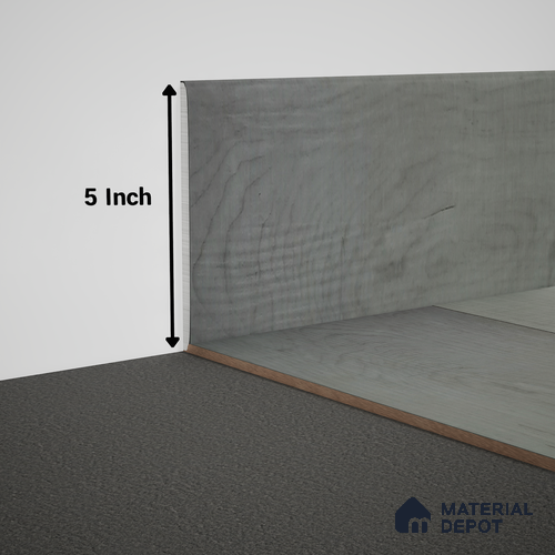 WPC Skirting Meriline PM 00539 AH | 8 ft x 5 inch - 12 mm | Compatibe for SPC Flooring SP 00075 C