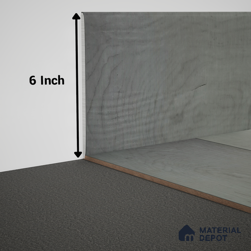 WPC Skirting Meriline PM 00539 AJ | 8 ft x 6 inch - 12 mm | Compatibe for SPC Flooring SP 00075 C