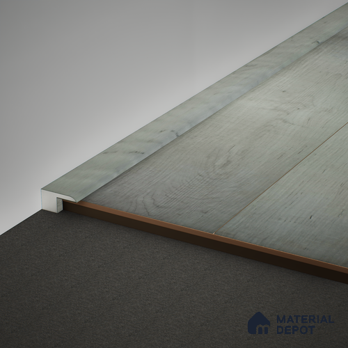 WPC Edge Profile Meriline PM 00539 AZ | 8 ft x 2 inch x 16 mm | Compatibe for SPC Flooring SP 00075 C
