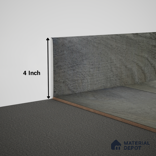 WPC Skirting Meriline PM 00540 AF | 8 ft x 4 inch - 12 mm | Compatibe for SPC Flooring SP 00075 D