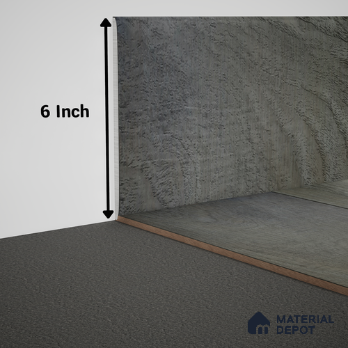 WPC Skirting Meriline PM 00540 AJ | 8 ft x 6 inch - 12 mm | Compatibe for SPC Flooring SP 00075 D