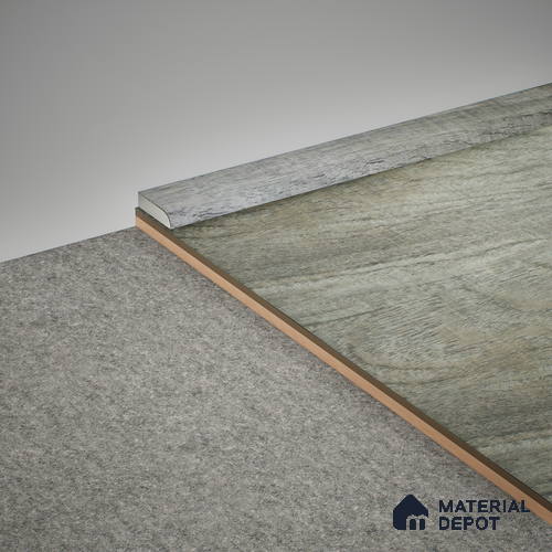 WPC Corner Beading Meriline PM 00540 AS | 8 ft x 12 mm | Compatibe for SPC Flooring SP 00075 D
