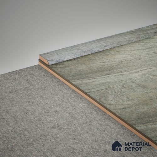 MDF Corner Beading Meriline PM 00540 Q | 8 ft x 12 mm | Compatibe for SPC Flooring SP 00075 D