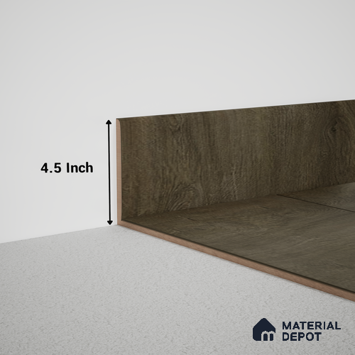 MDF Skirting Meriline PM 00541 M | 8 ft x 4.5 inch - 15 mm | Compatibe for SPC Flooring SP 00075 E