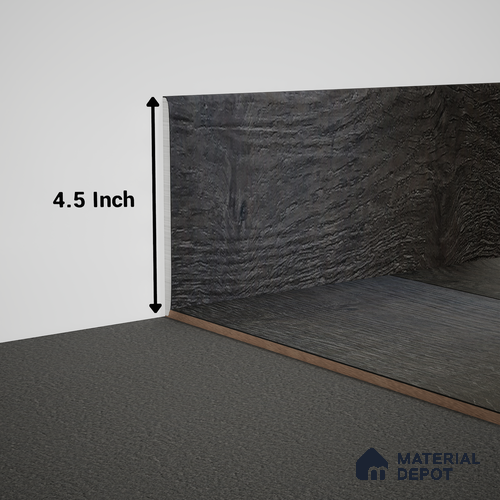 WPC Skirting Meriline PM 00541 AO | 8 ft x 4.5 inch - 15 mm | Compatibe for SPC Flooring SP 00075 E