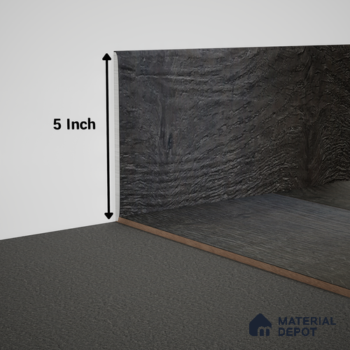 WPC Skirting Meriline PM 00541 AP | 8 ft x 5 inch - 15 mm | Compatibe for SPC Flooring SP 00075 E