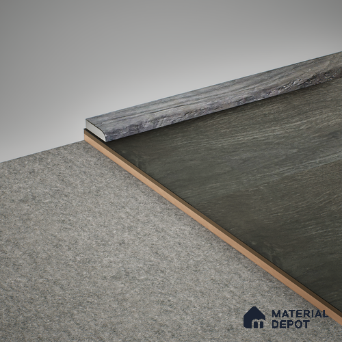 WPC Corner Beading Meriline PM 00541 AT | 8 ft x 18 mm | Compatibe for SPC Flooring SP 00075 E