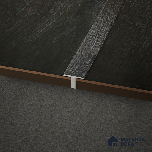 WPC T Profile Meriline PM 00541 AW | 8 ft x 2 inch x 16 mm | Compatibe for SPC Flooring SP 00075 E