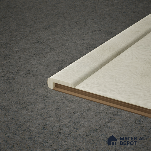 MDF L Profile Meriline PM 00542 AB | 8 ft x 2 inch x 1 inch | Compatibe for SPC Flooring SP 00075 F