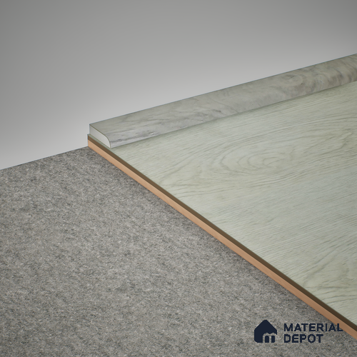 WPC Corner Beading Meriline PM 00542 AS | 8 ft x 12 mm | Compatibe for SPC Flooring SP 00075 F