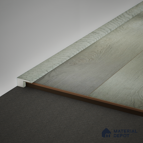 WPC Edge Profile Meriline PM 00542 AX | 8 ft x 2 inch x 12 mm | Compatibe for SPC Flooring SP 00075 F