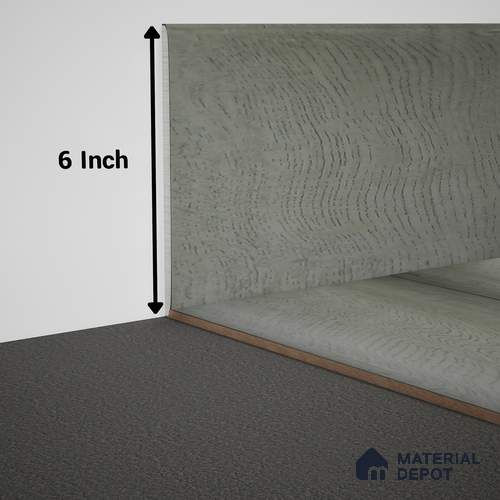 WPC Skirting Meriline PM 00543 AJ | 8 ft x 6 inch - 12 mm | Compatibe for SPC Flooring SP 00075 G
