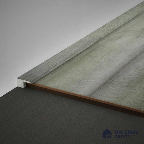 WPC Edge Profile Meriline PM 00543 AY | 8 ft x 2 inch x 18 mm | Compatibe for SPC Flooring SP 00075 G