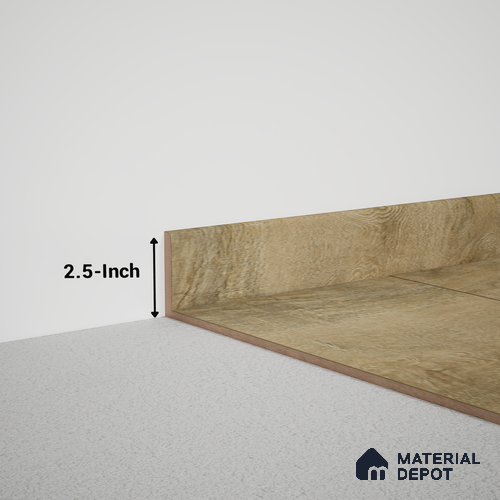 MDF Skirting Meriline TF 00416 | 8 ft x 2.5 inch - 12 mm | Compatible for SPC Flooring SP 00121