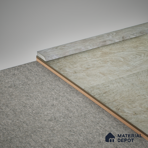 WPC Corner Beading Meriline PM 00537 AT | 8 ft x 18 mm | Compatibe for SPC Flooring SP 00075