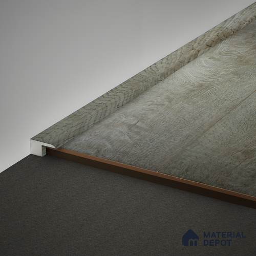 WPC Edge Profile Meriline PM 00537 AX | 8 ft x 2 inch x 12 mm | Compatibe for SPC Flooring SP 00075