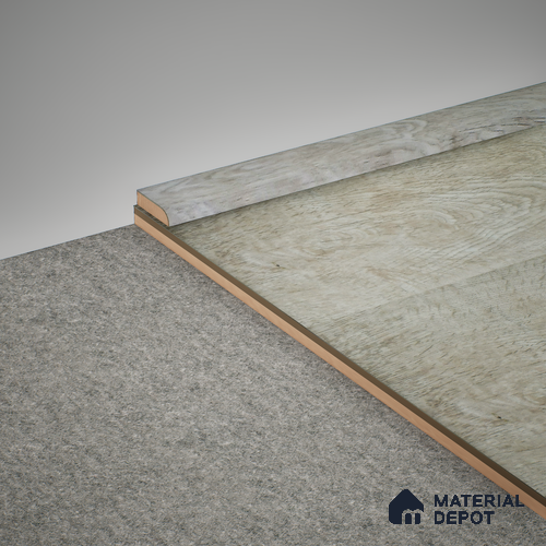 MDF Corner Beading Meriline TF 00416 R | 8 ft x 18 mm - 18 mm | Compatible for SPC Flooring SP 00121