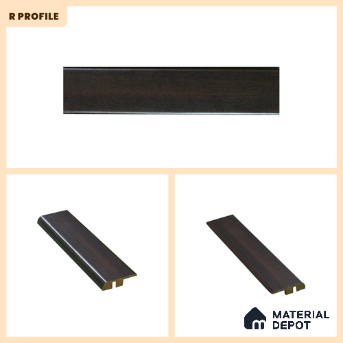 MDF Reducer R Profile Impulse PM 00460 B | 8 ft Length | Compatible for Laminate Wood Floor LF 00303 G