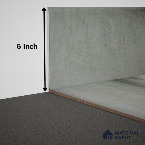 WPC Skirting Meriline PM 00545 AJ | 8 ft x 6 inch - 12 mm | Compatibe for SPC Flooring SP 00076 B