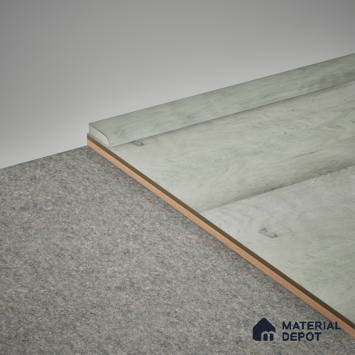 WPC Corner Beading Meriline PM 00545 AS | 8 ft x 12 mm | Compatibe for SPC Flooring SP 00076 B
