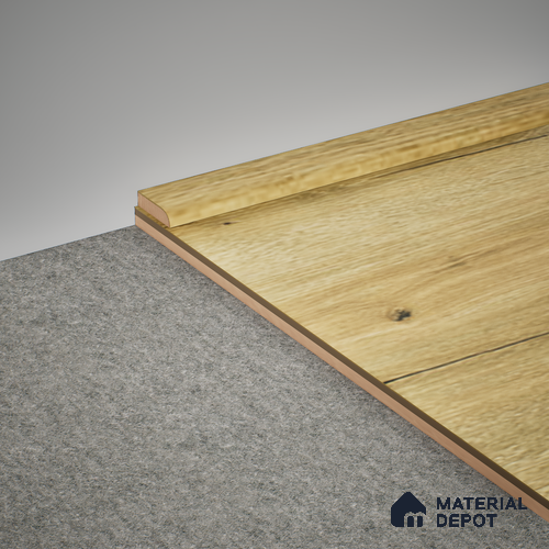 MDF Corner Beading Meriline PM 00546 R | 8 ft x 18 mm | Compatibe for SPC Flooring SP 00076 C