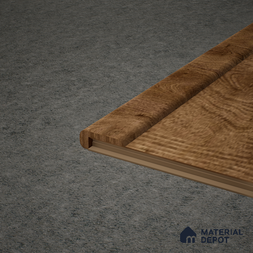 MDF L Profile Meriline PM 00547 AB | 8 ft x 2 inch x 1 inch | Compatibe for SPC Flooring SP 00076 D