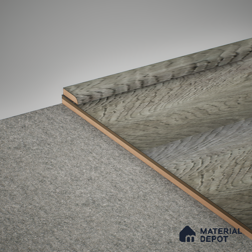 MDF Corner Beading Meriline PM 00547 Q | 8 ft x 12 mm | Compatibe for SPC Flooring SP 00076 D