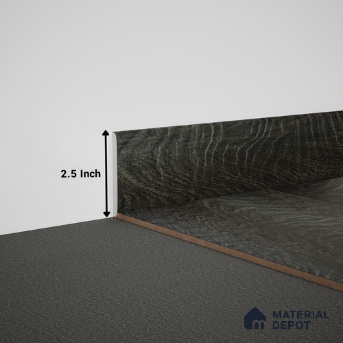 WPC Skirting Meriline PM 00548 AK | 8 ft x 2.5 inch - 15 mm | Compatibe for SPC Flooring SP 00076 E