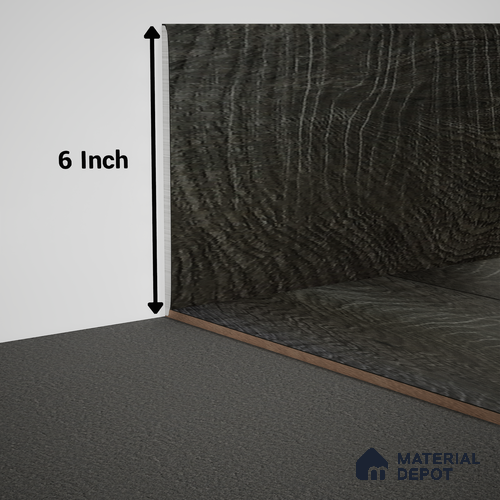 WPC Skirting Meriline PM 00548 AJ | 8 ft x 6 inch - 12 mm | Compatibe for SPC Flooring SP 00076 E
