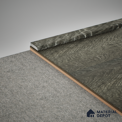 WPC Corner Beading Meriline PM 00548 AS | 8 ft x 12 mm | Compatibe for SPC Flooring SP 00076 E