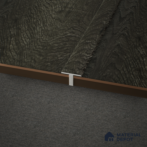 WPC T Profile Meriline PM 00548 AW | 8 ft x 2 inch x 16 mm | Compatibe for SPC Flooring SP 00076 E