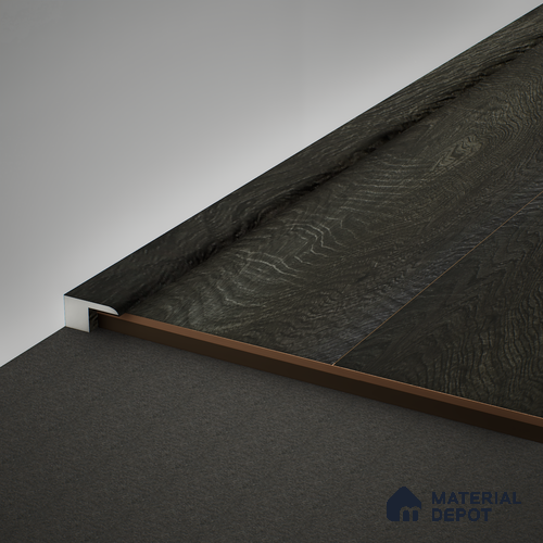 WPC Edge Profile Meriline PM 00548 AZ | 8 ft x 2 inch x 16 mm | Compatibe for SPC Flooring SP 00076 E