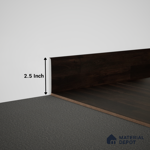 WPC Skirting Meriline PM 00549 AK | 8 ft x 2.5 inch - 15 mm | Compatibe for SPC Flooring SP 00076 F