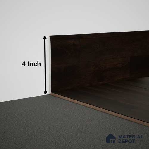 WPC Skirting Meriline PM 00549 AF | 8 ft x 4 inch - 12 mm | Compatibe for SPC Flooring SP 00076 F