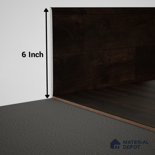 WPC Skirting Meriline PM 00549 AJ | 8 ft x 6 inch - 12 mm | Compatibe for SPC Flooring SP 00076 F