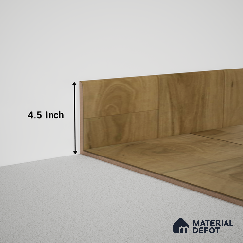 MDF Skirting Meriline PM 00550 M | 8 ft x 4.5 inch - 15 mm | Compatibe for SPC Flooring SP 00076 G
