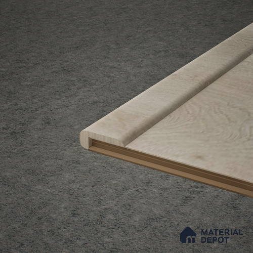 MDF L Profile Meriline PM 00544 AB | 8 ft x 2 inch x 1 inch | Compatibe for SPC Flooring SP 00076