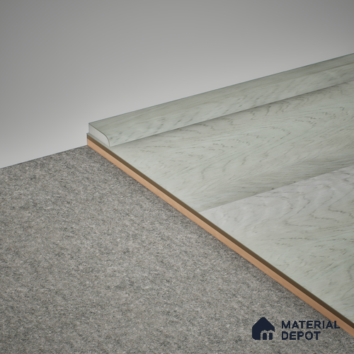 WPC Skirting Meriline PM 00544 AJ | 8 ft x 6 inch - 12 mm | Compatibe for SPC Flooring SP 00076
