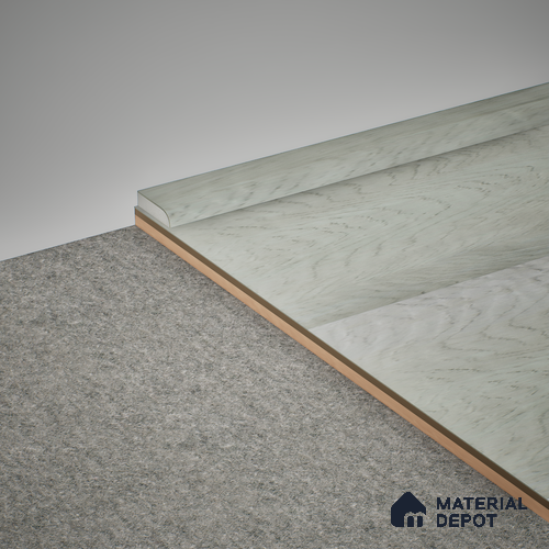 WPC Corner Beading Meriline PM 00544 AT | 8 ft x 18 mm | Compatibe for SPC Flooring SP 00076