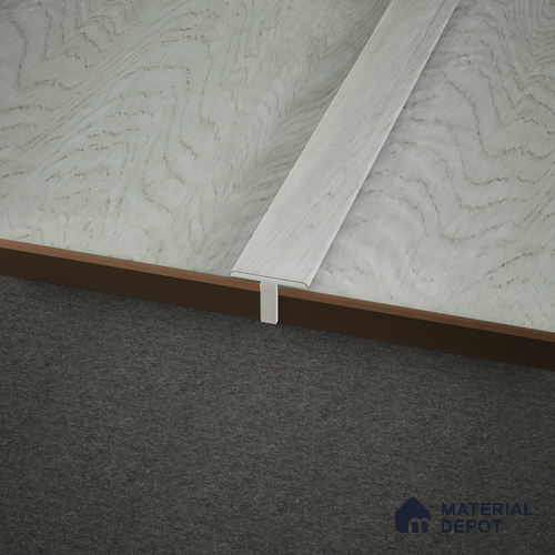 WPC T Profile Meriline PM 00544 AW | 8 ft x 2 inch x 16 mm | Compatibe for SPC Flooring SP 00076