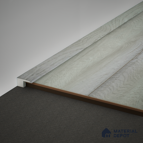WPC Edge Profile Meriline PM 00544 AZ | 8 ft x 2 inch x 16 mm | Compatibe for SPC Flooring SP 00076