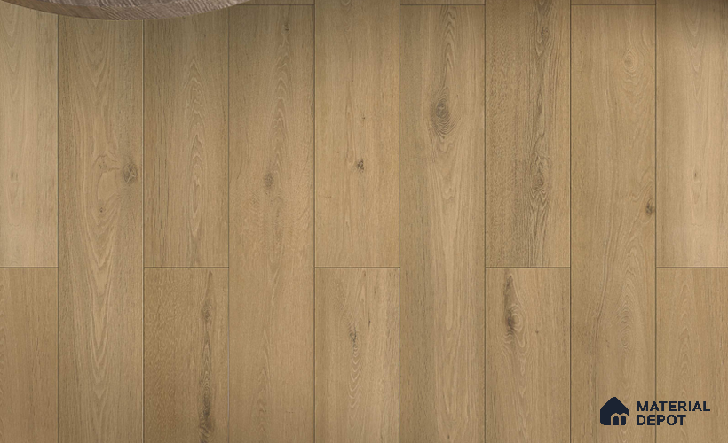 Hybrid HDF Laminate Wood Floor AC5 Grade LF 00357 D Velora Elder Oak 48 x 8 inch (1216x197 mm) - 8 mm | 100 HRS Spill Proof | EIR Surface | Anti Static and Stain Resistant | 0.5 mm Small V Groove | Uniclic
