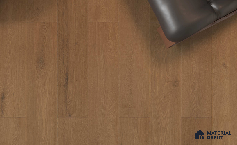 Hybrid HDF Laminate Wood Floor AC5 Grade LF 00357 G Velora Icy Echo 48 x 8 inch (1216x197 mm) - 8 mm | 100 HRS Spill Proof | EIR Surface | Anti Static and Stain Resistant | 0.5 mm Small V Groove | Uniclic